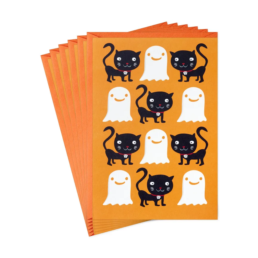 Ghosts and Black Cats Halloween Cards, Pack of 6 for only USD 4.99 | Hallmark