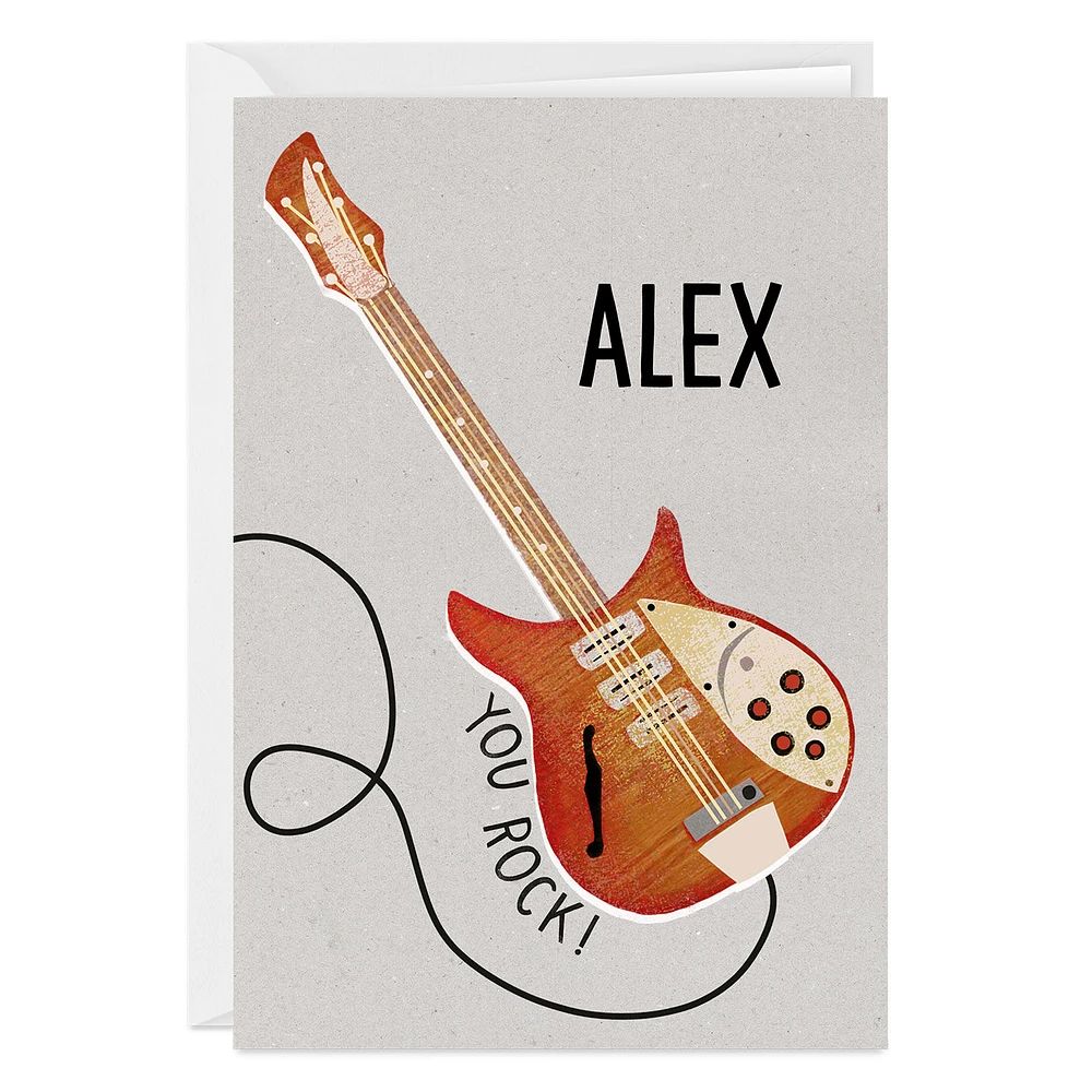 You Rock Guitar Custom Encouragement Card for only USD 4.99 | Hallmark