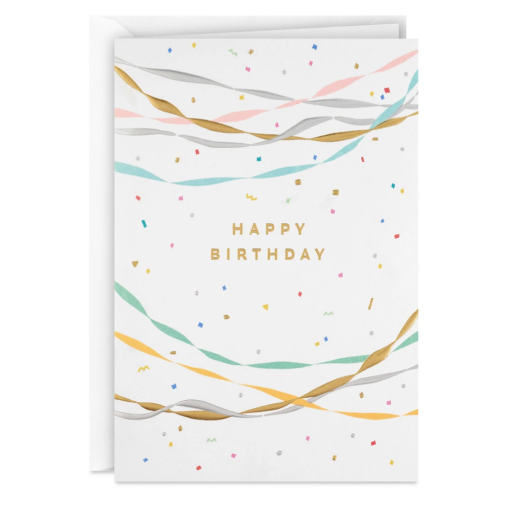 Party Streamers and Confetti Blank Birthday Card for only USD 5.99 | Hallmark