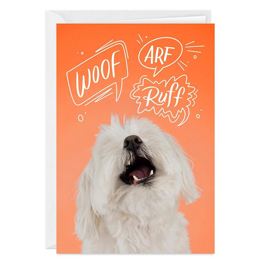 Dog Speak Funny Custom Card for only USD 4.99 | Hallmark