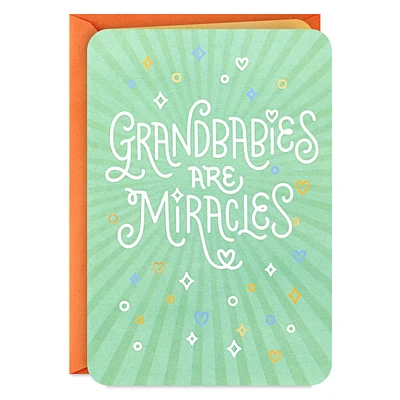 Grandbabies Are Miracles New Baby Card for Grandparents for only USD 5.59 | Hallmark