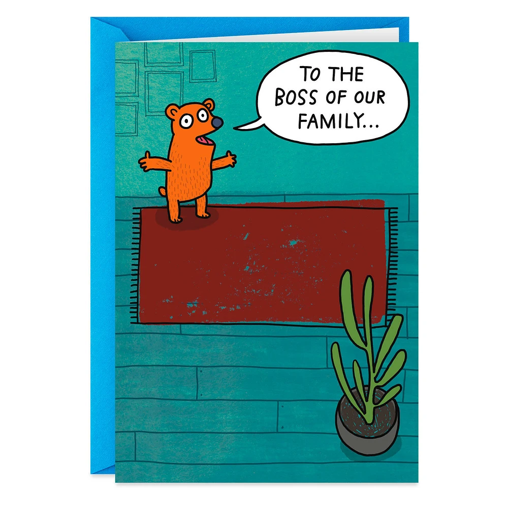 The Boss of Our Family Funny Father's Day Card for Dad for only USD 3.99 | Hallmark