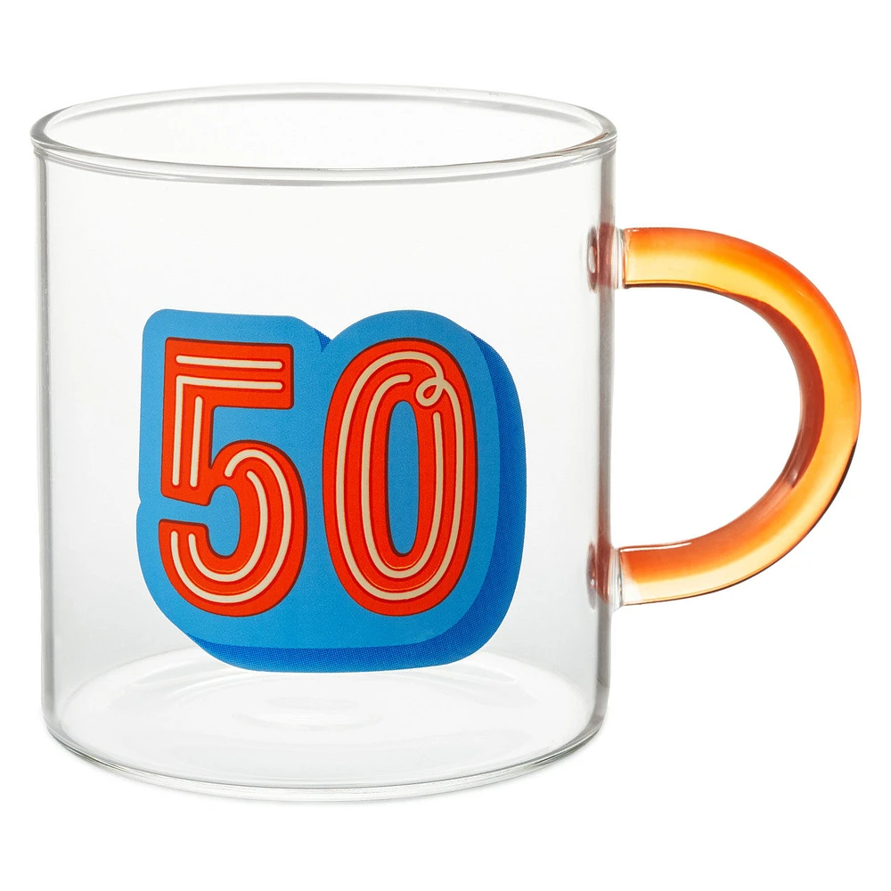 Glass 50th Birthday Mug, 17.5 oz. for only USD 16.99 | Hallmark