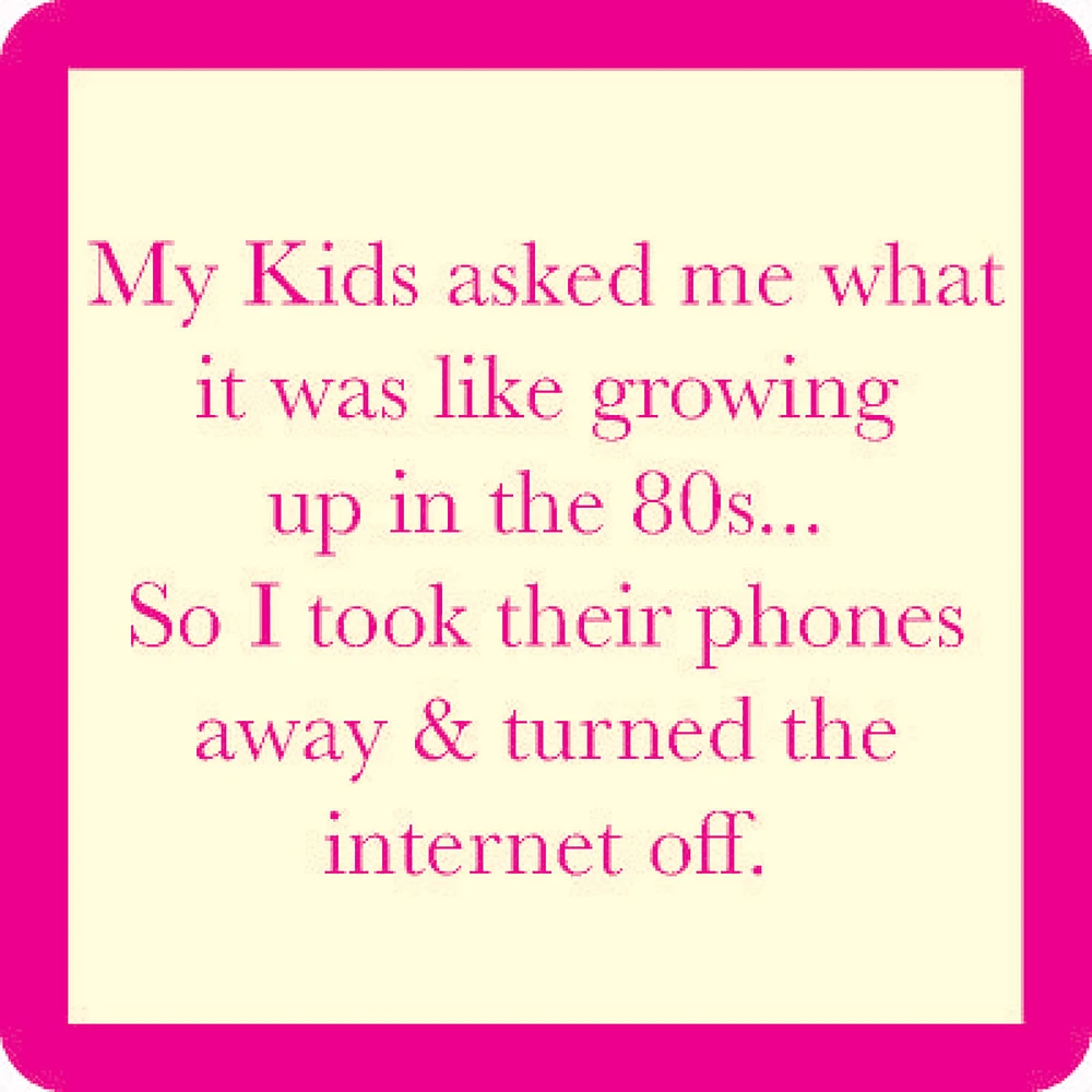 Drinks on Me Growing Up in the '80s Funny Coaster for only USD 4.99 | Hallmark
