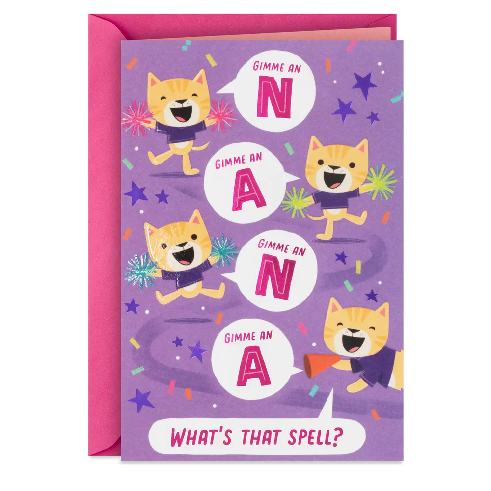 Cat Cheerleaders Birthday Card for Nana for only USD 3.99 | Hallmark