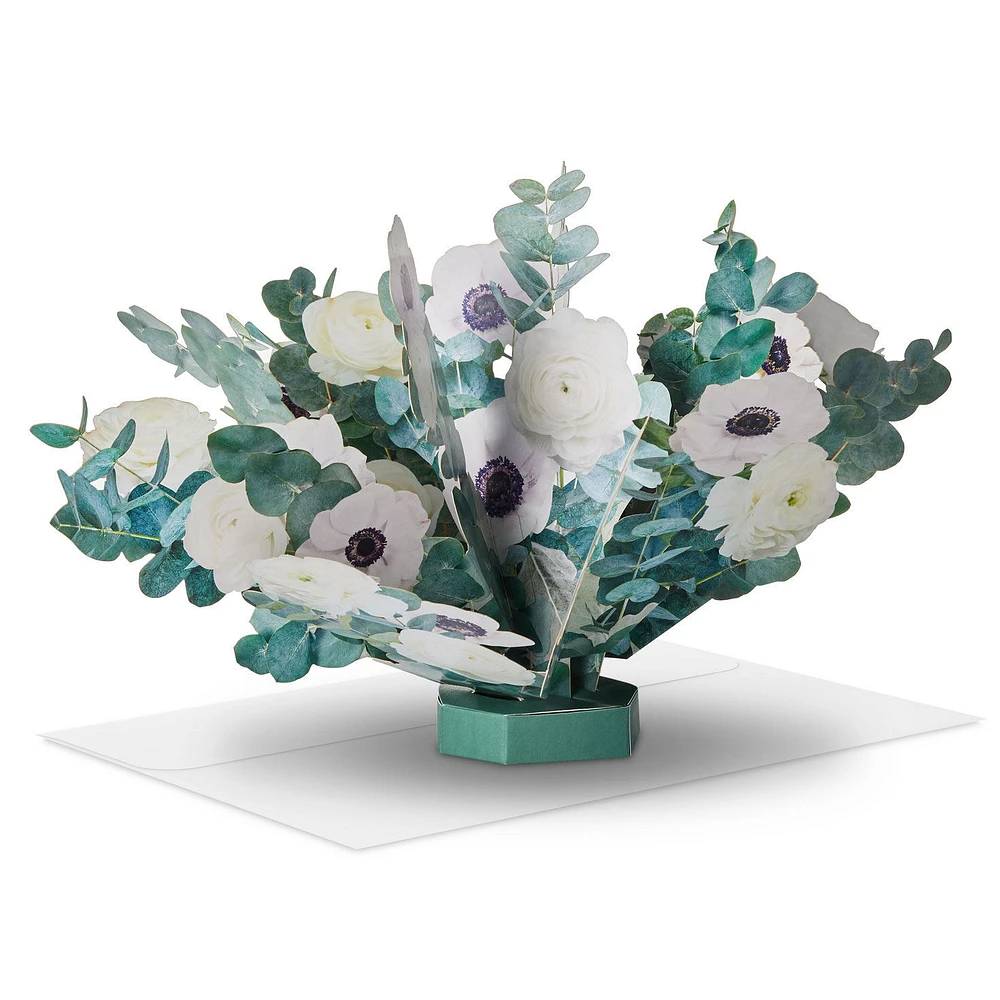 Build-a-Bouquet White and Green Pop-Up Paper Flowers for only USD 9.99 | Hallmark