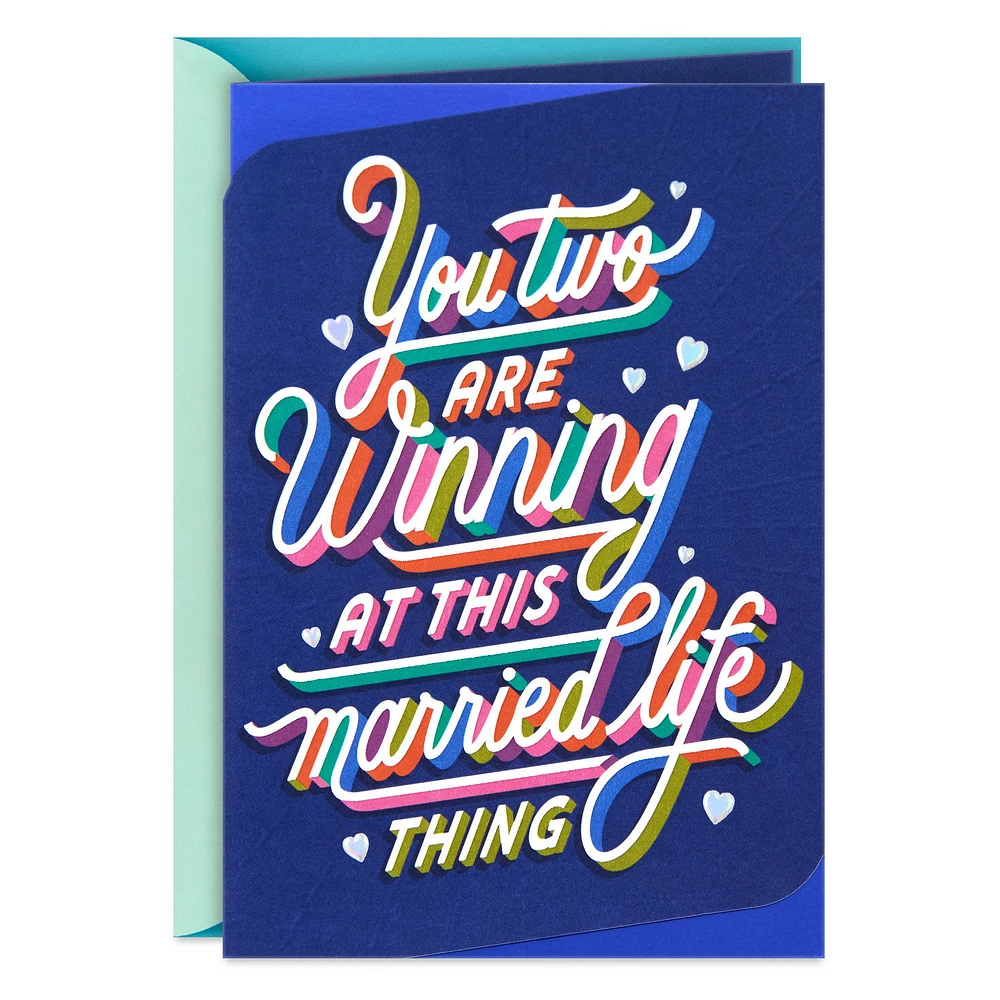Winning at Married Life Anniversary Card for Couple for only USD 6.59 | Hallmark