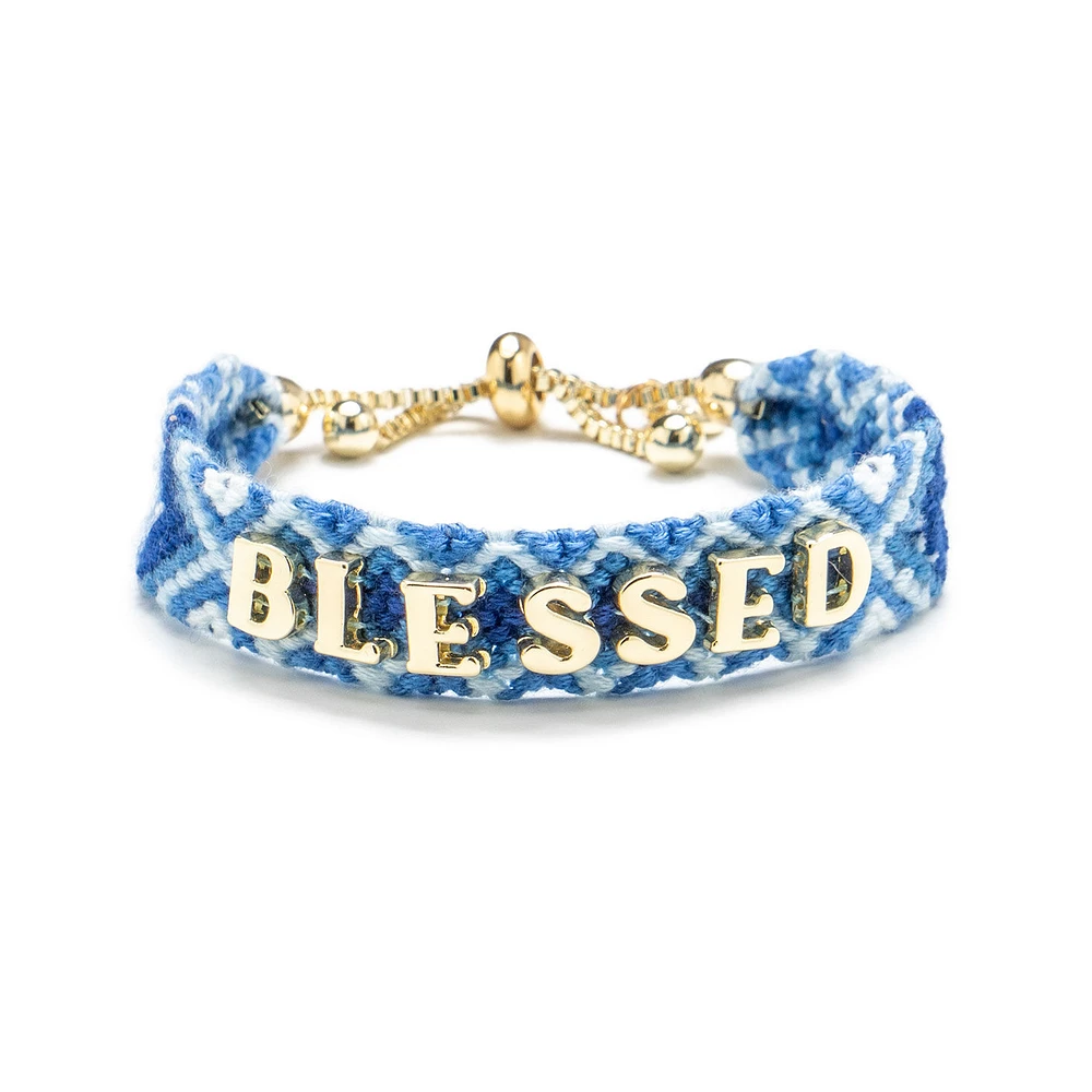 Soul Stacks Blessed Blue and White Woven Bracelet for only USD 20.00 | Hallmark