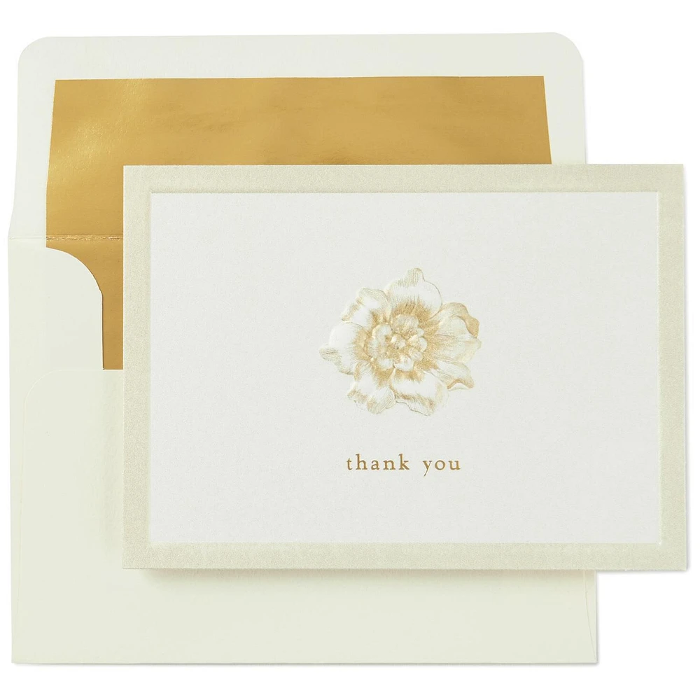 Embossed Flower Thank You Notes, Box of 10 for only USD 11.99 | Hallmark