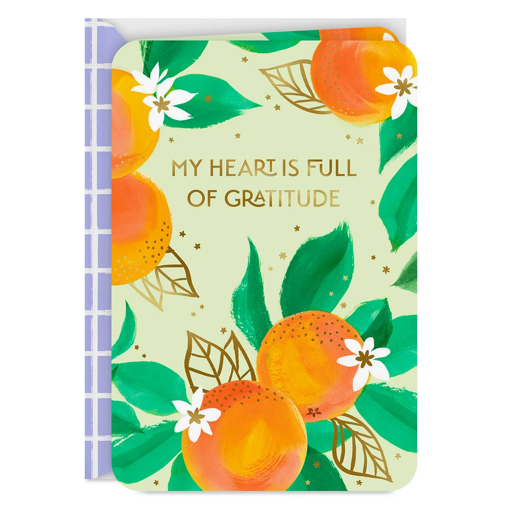 My Heart Is Full of Gratitude Thank You Card for only USD 2.99 | Hallmark