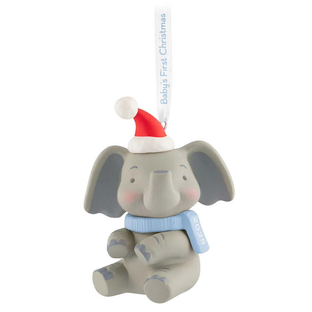 Baby Boy's First Christmas Elephant 2025 Ornament for only USD 23.99 | Hallmark