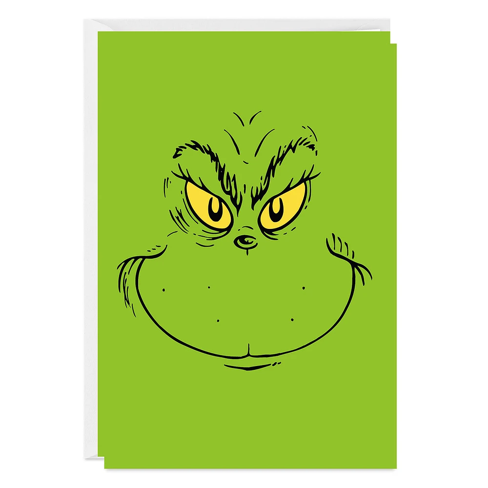Dr. Seuss's How the Grinch Stole Christmas!™ Grinch Face Custom Christmas Card for only USD 4.99 | Hallmark