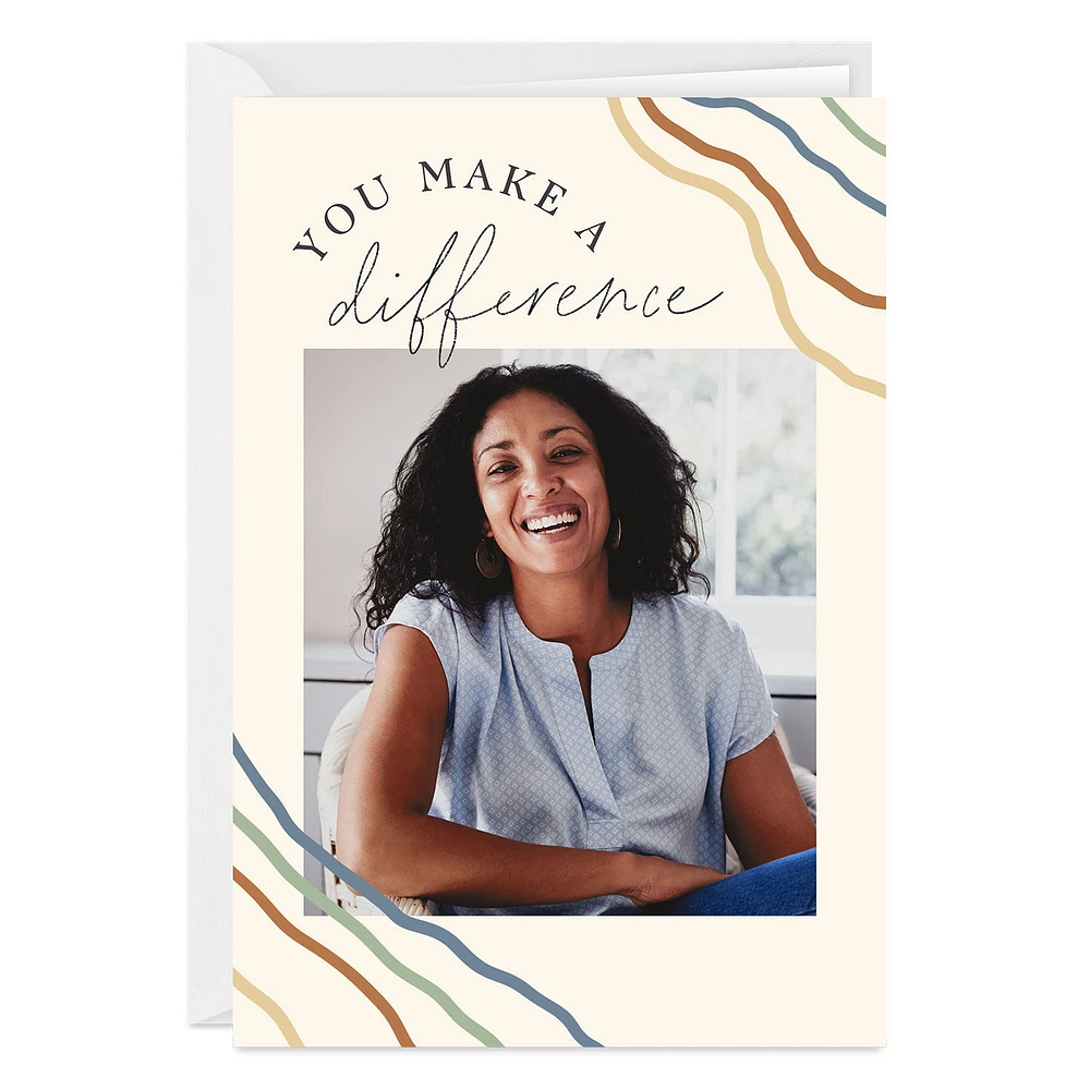 Personalized You Make a Difference Photo Card for only USD 4.99 | Hallmark