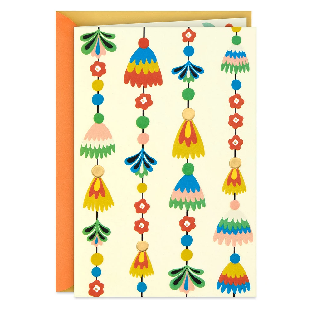 Festive Tassel Garland Blank Card for only USD 4.99 | Hallmark