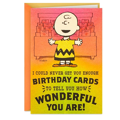 Peanuts® Charlie Brown Wonderful You Funny Birthday Card With Mini Cards for only USD 5.99 | Hallmark