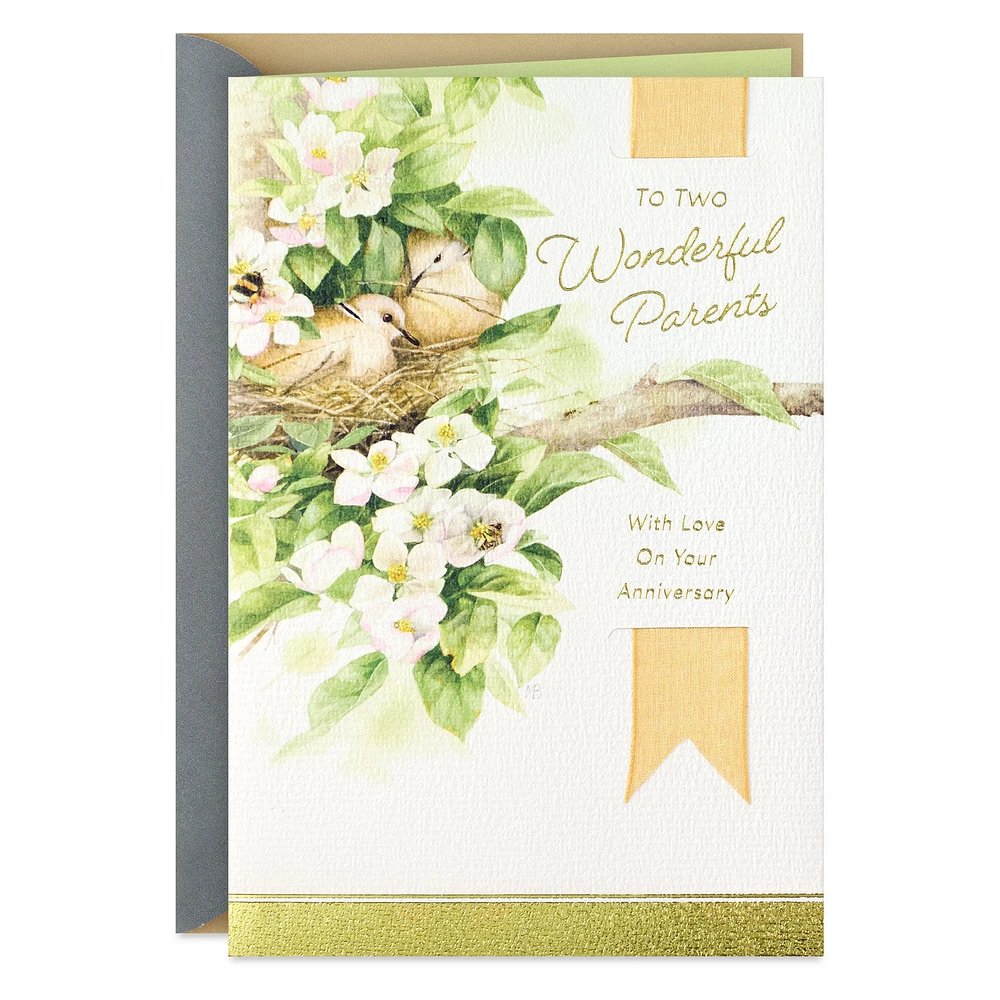 Marjolein Bastin Your Love Makes My Heart Feel at Home Anniversary Card for Parents for only USD 6.99 | Hallmark