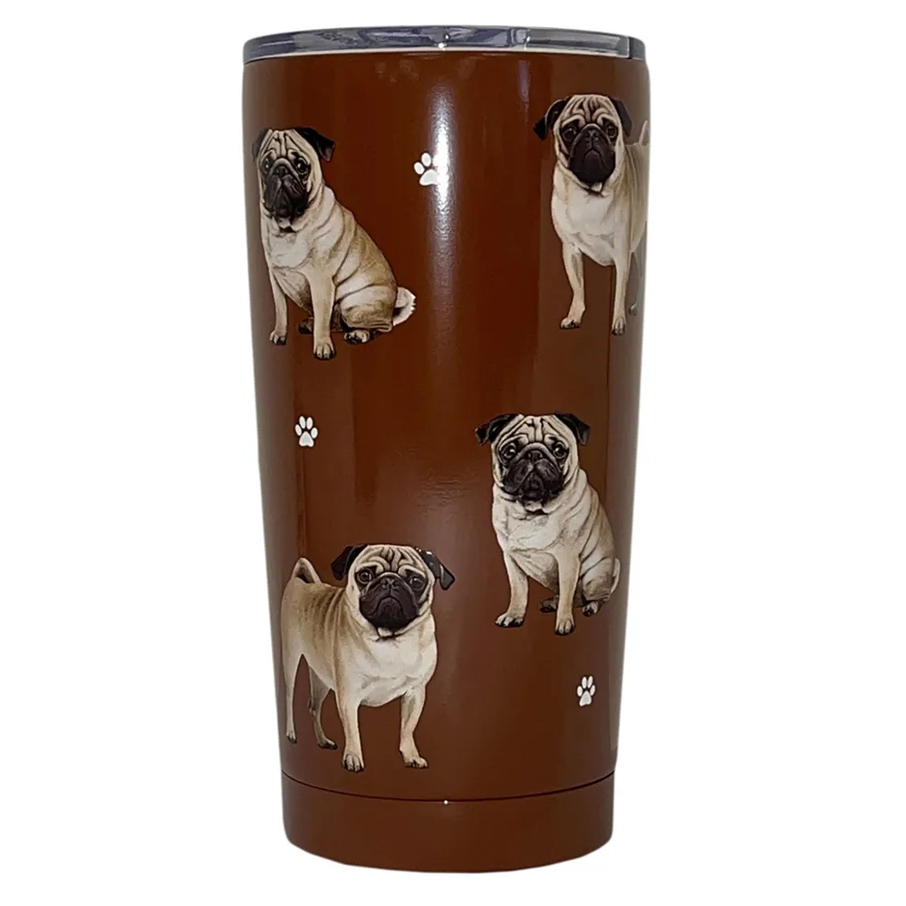 E&S Pets Pug Stainless Steel Tumbler, 20 oz. for only USD 24.99 | Hallmark