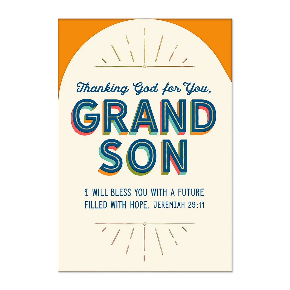 God's Good Work in Your Life Religious Birthday Card for Grandson for only USD 4.99 | Hallmark