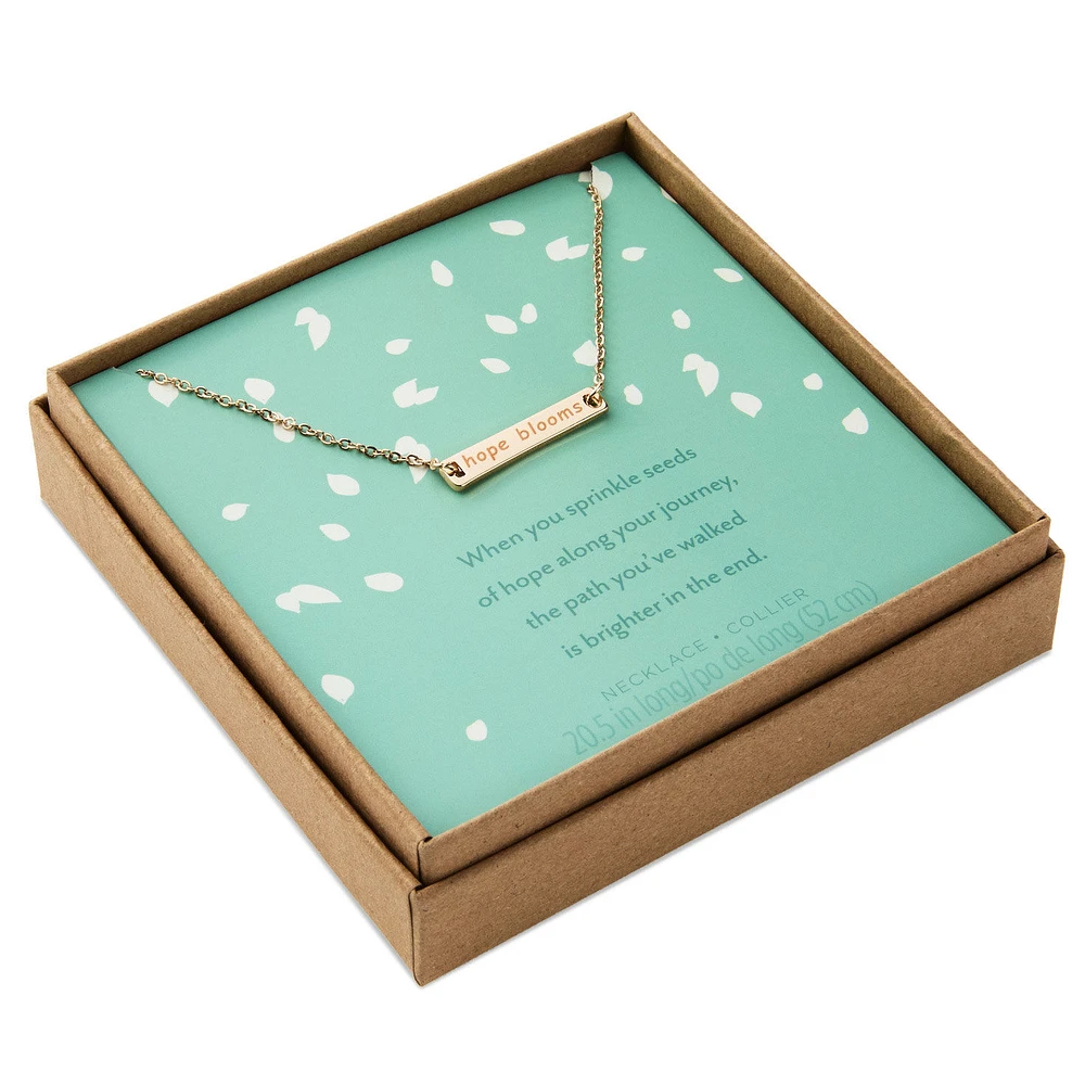 Hope Blooms Gold Metal Necklace for only USD 24.99 | Hallmark