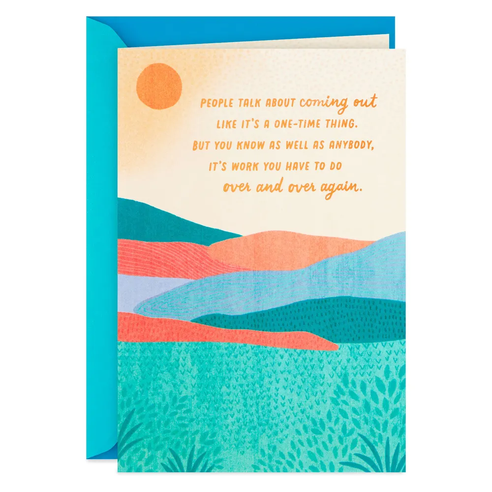 Proud of You Coming Out Encouragement Card for only USD 2.99 | Hallmark
