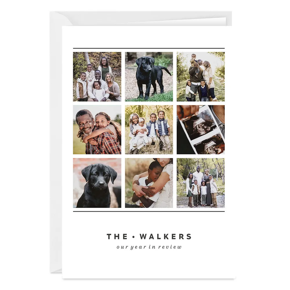 Personalized Lines on White Photo Collage Photo Card for only USD 4.99 | Hallmark