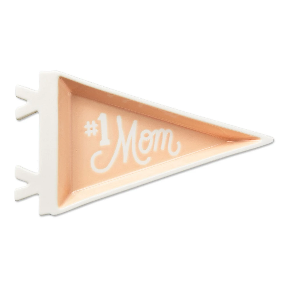 #1 Mom Pennant Trinket Dish for only USD 16.99 | Hallmark