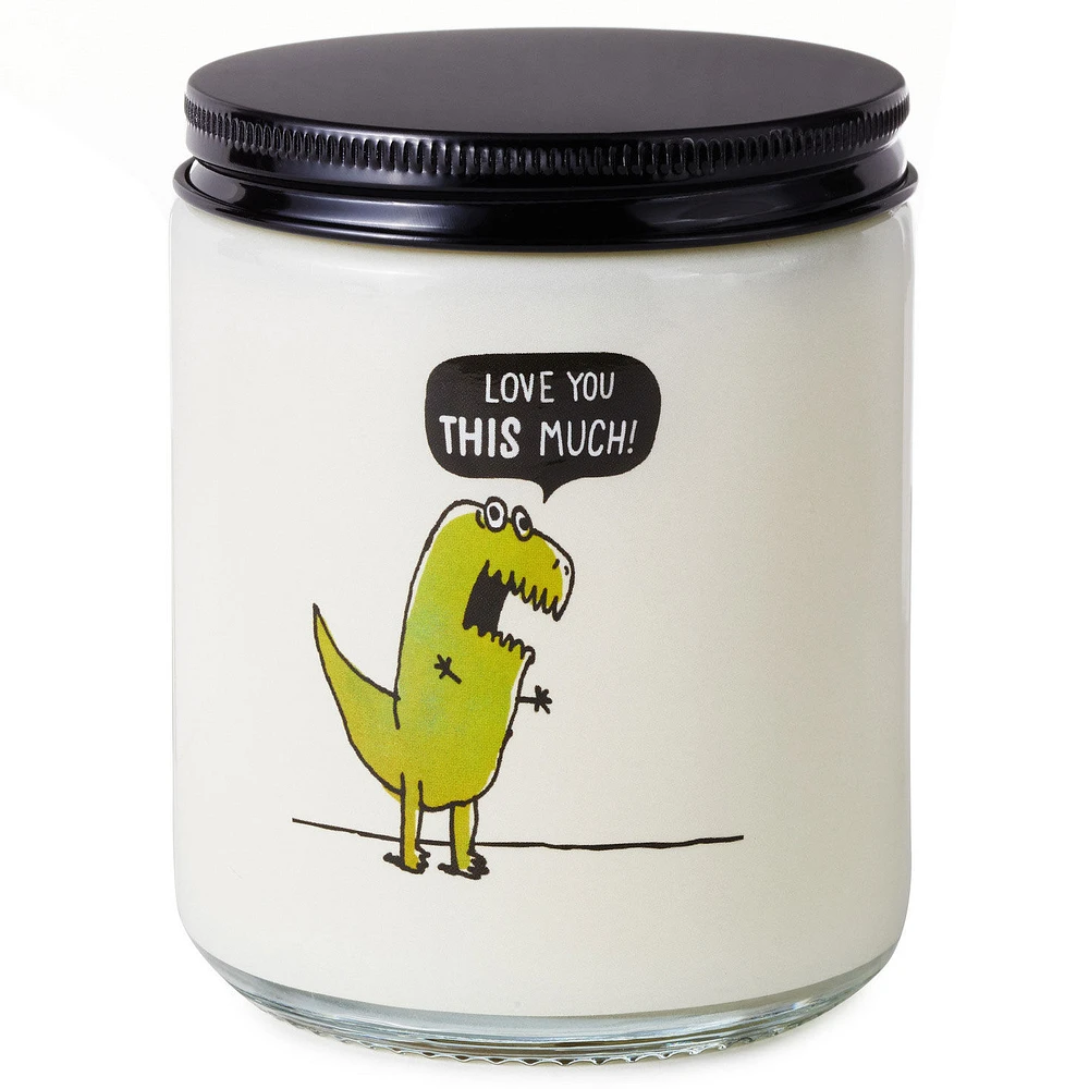 T-Rex Love You This Much Scented Single-Wick Jar Candle, 7 oz. for only USD 14.99 | Hallmark