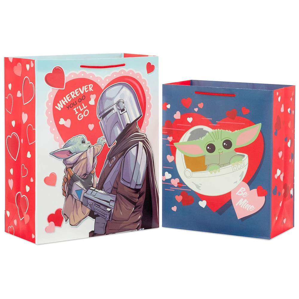 Star Wars: The Mandalorian™ 2-Pack Large and XL Valentine's Day Gift Bags for only USD 9.49 | Hallmark