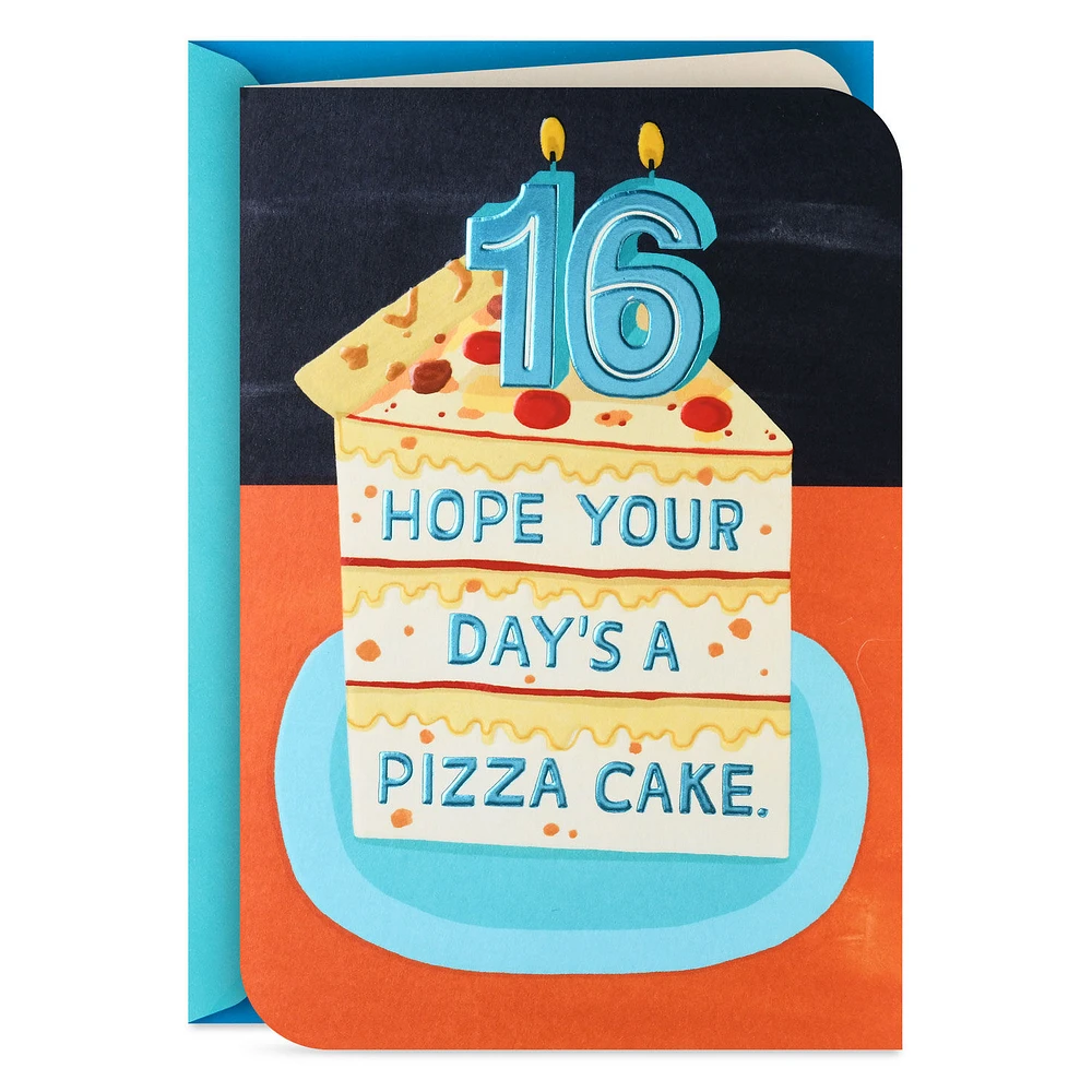 A Pizza Cake 16th Birthday Card for only USD 4.99 | Hallmark