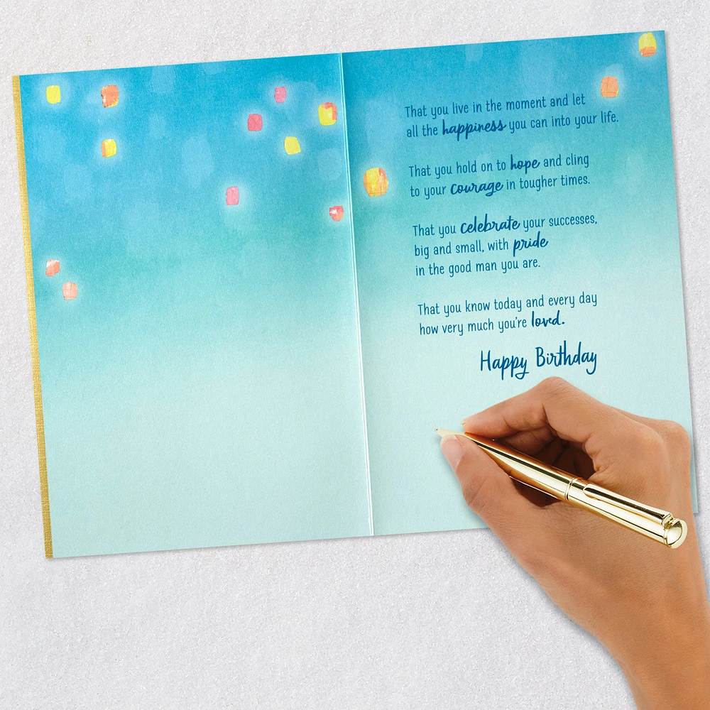 Let All the Happiness Into Your Life Birthday Card for Son for only USD 7.99 | Hallmark