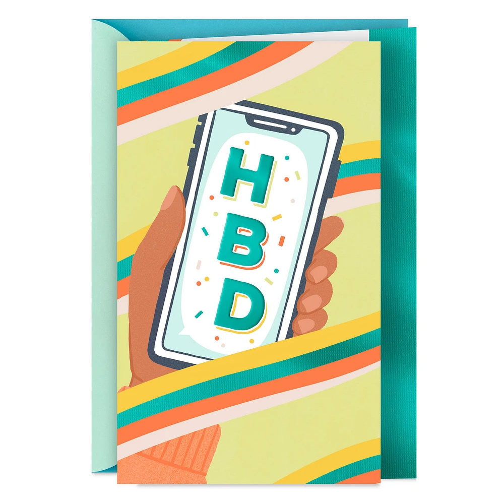 Folded Paper Text Birthday Card for only USD 3.59 | Hallmark