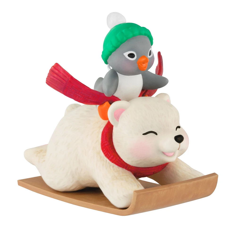 Snowball and Tuxedo Sledding Sidekicks Ornament for only USD 22.99 | Hallmark
