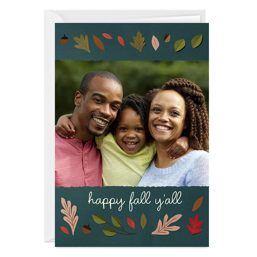 Personalized Fall Leaves Photo Card for only USD 4.99 | Hallmark