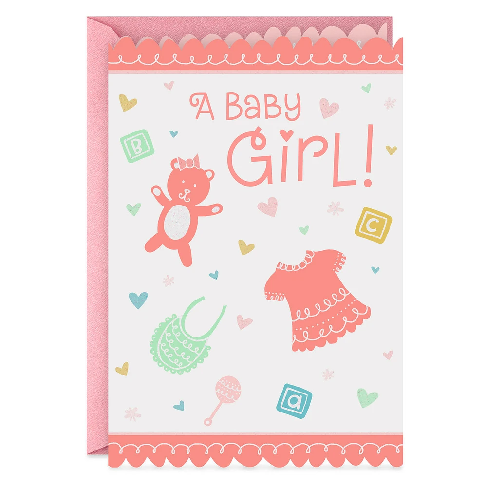 A Life Filled With Love New Baby Girl Card for only USD 0.99 | Hallmark