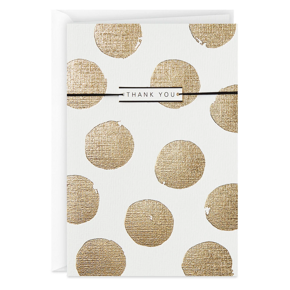 Elegant Gold Dots Thank You Card for only USD 6.59 | Hallmark