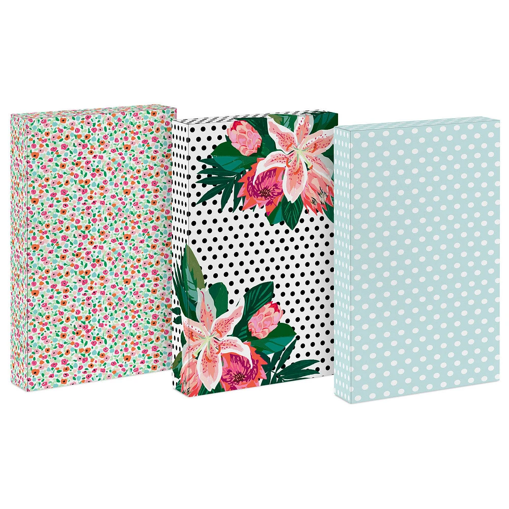 Floral and Polka Dots 3-Pack Medium Gift Boxes for only USD 6.99 | Hallmark