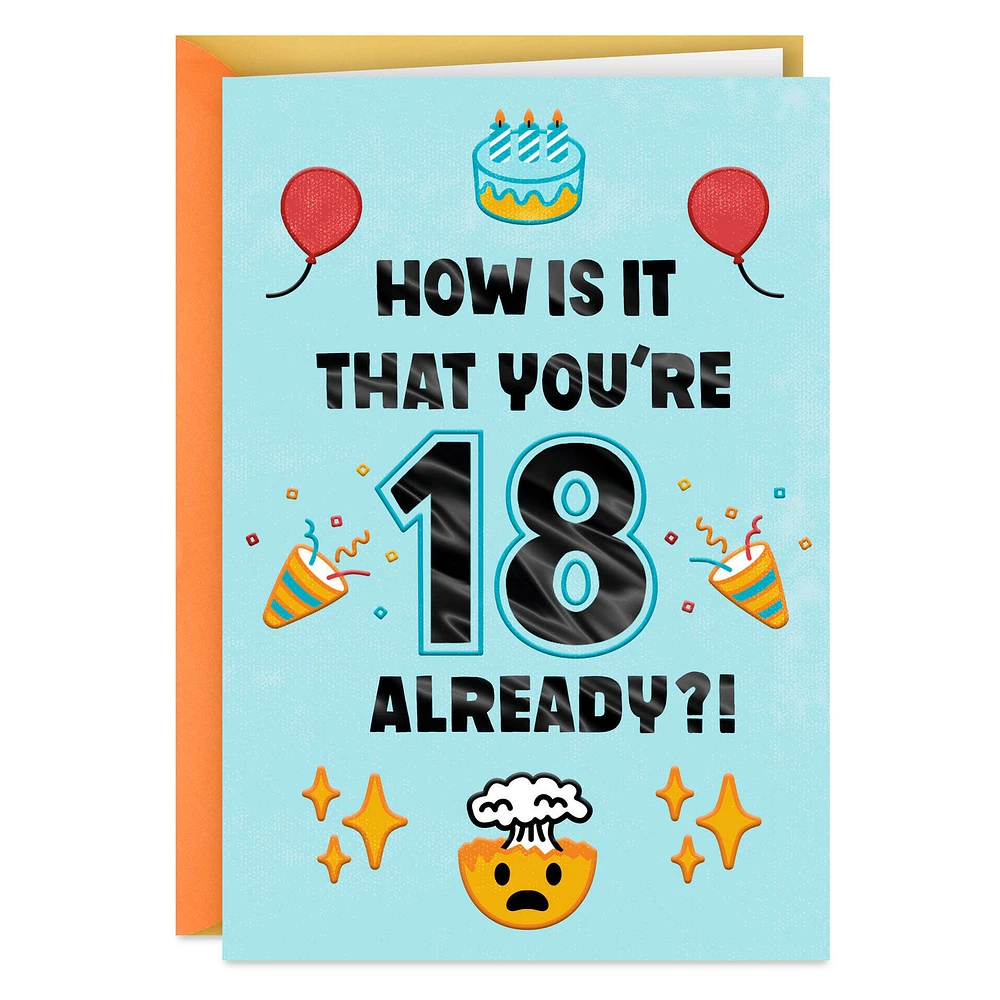 18 Already Mind Blown 18th Birthday Card for only USD 3.99 | Hallmark