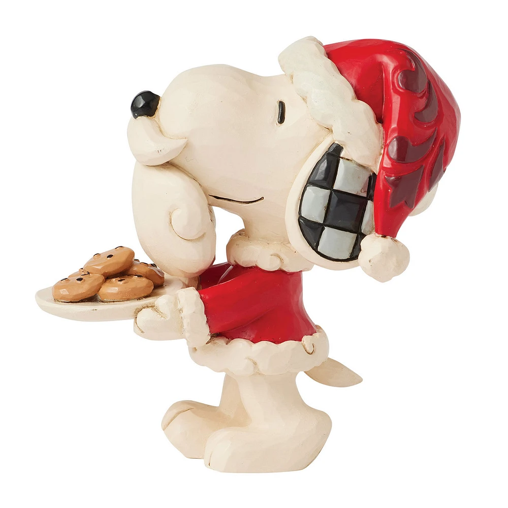 Jim Shore Peanuts Snoopy Santa With Cookie Plate Mini Figurine, 3.3" for only USD 29.99 | Hallmark