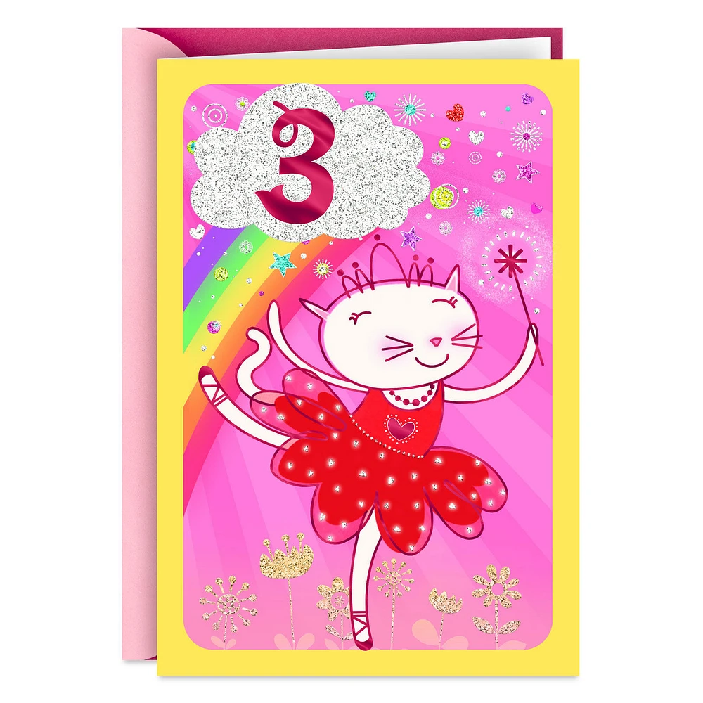 Dancing Cat 3rd Birthday Card for Kids for only USD 2.99 | Hallmark