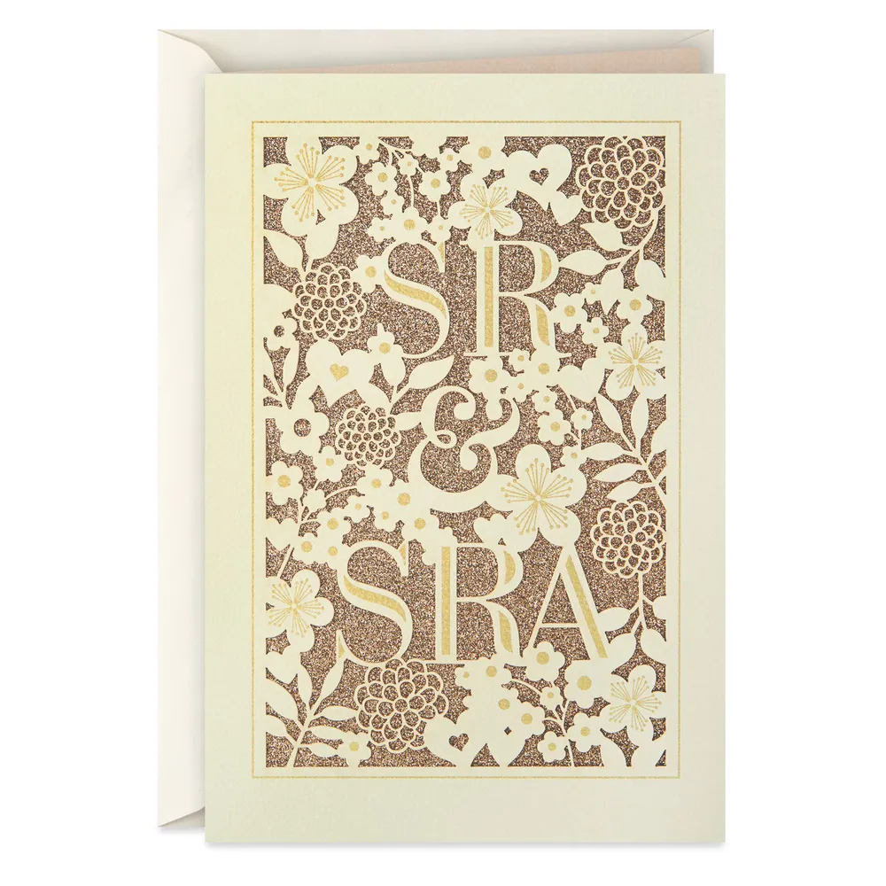 Floral Mr. and Mrs. Spanish-Language Wedding Card for Couple for only USD 6.99 | Hallmark
