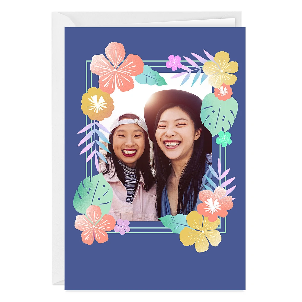Bold and Bright Floral Frame Custom Card for only USD 4.99 | Hallmark