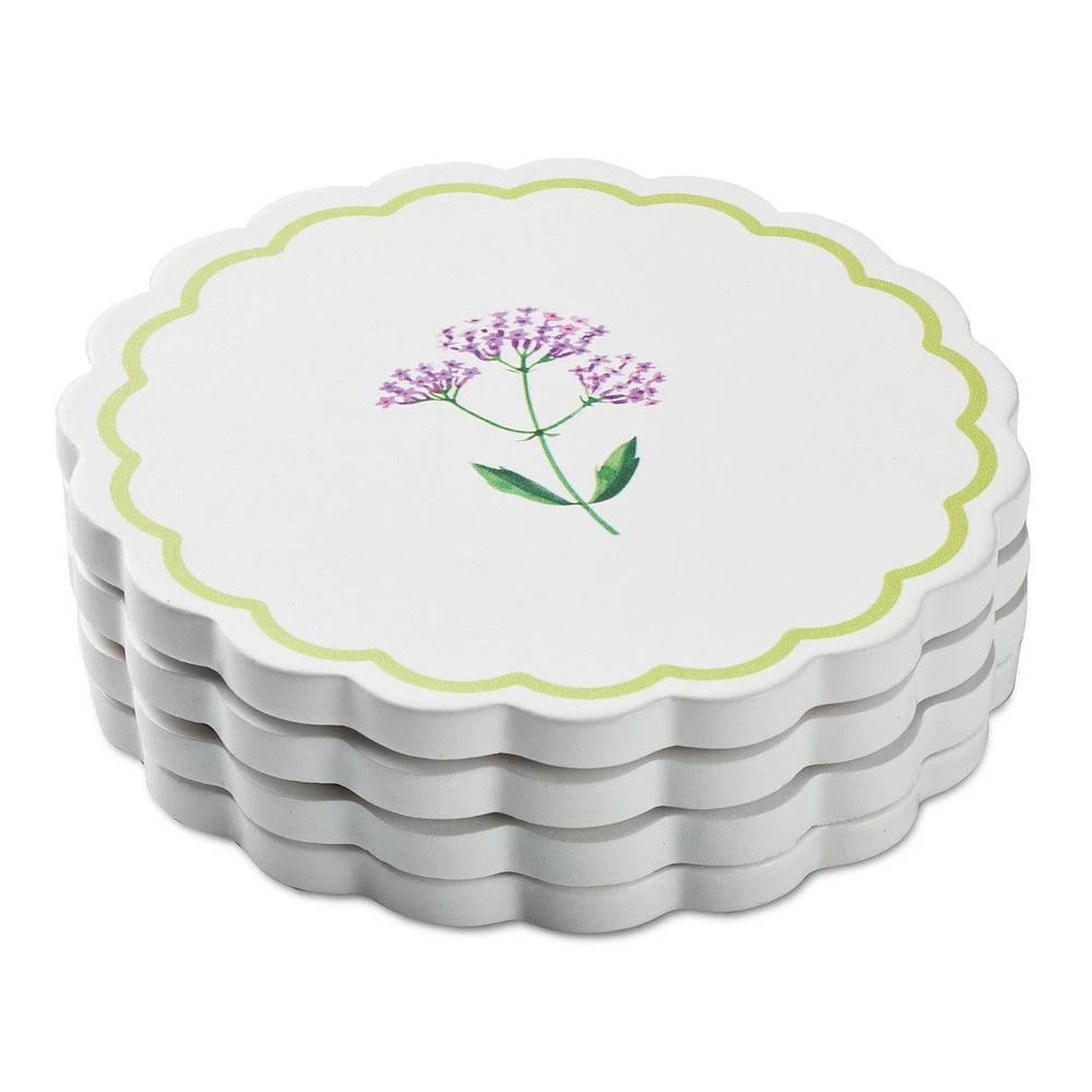 Floral Scalloped Coasters, Set of 4 for only USD 24.99 | Hallmark