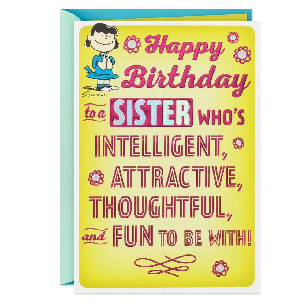 Peanuts® Lucy Fun and Intelligent Sister Funny Birthday Card for only USD 4.99 | Hallmark