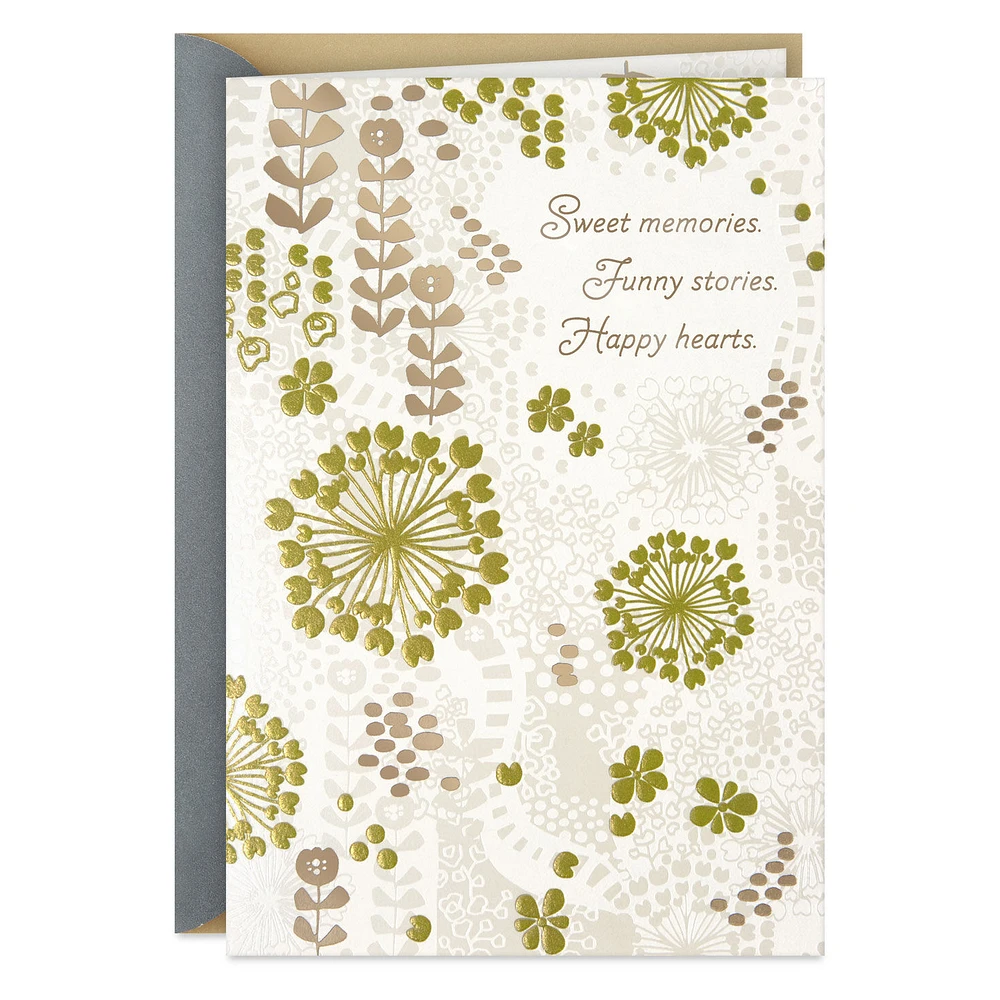 Sweet Memories, Happy Hearts Anniversary Card for only USD 4.99 | Hallmark