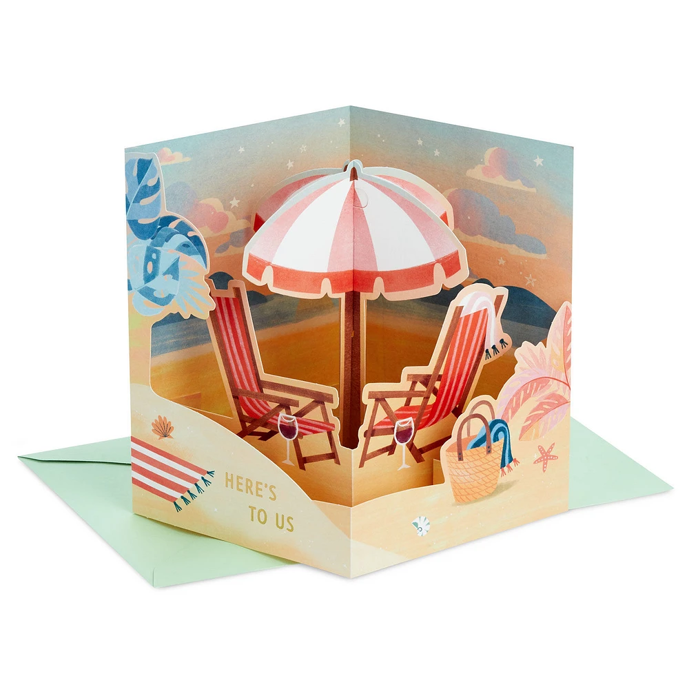 Here’s to Us 3D Pop-Up Anniversary Card for only USD 6.99 | Hallmark