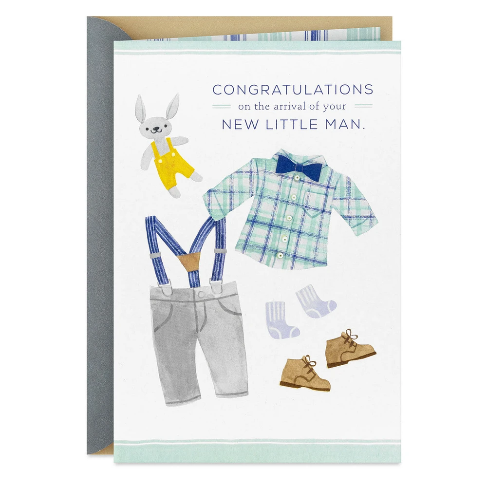 Celebrating Your New Little Man New Baby Boy Card for only USD 6.59 | Hallmark