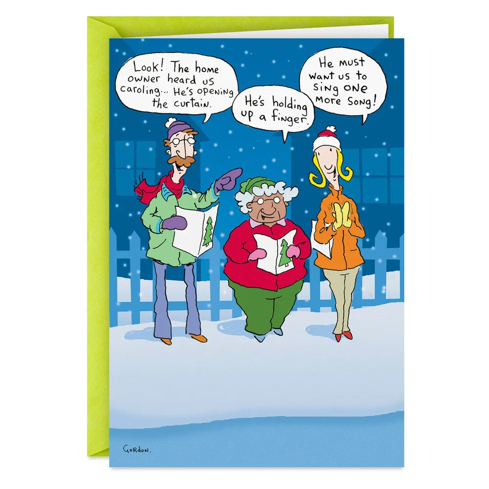 Flipping Christmas Spirit Carolers Funny Christmas Card for only USD 3.49 | Hallmark