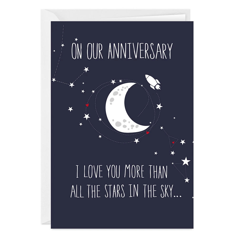 Love You More Than All the Stars Custom Anniversary Card for only USD 4.99 | Hallmark