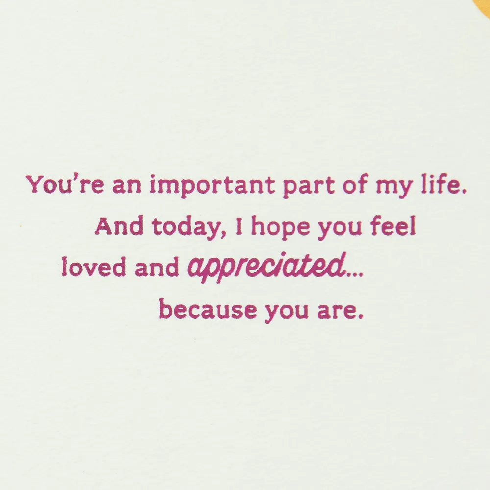 You’re an Important Part of My Life Birthday Card for Stepmom for only USD 5.59 | Hallmark