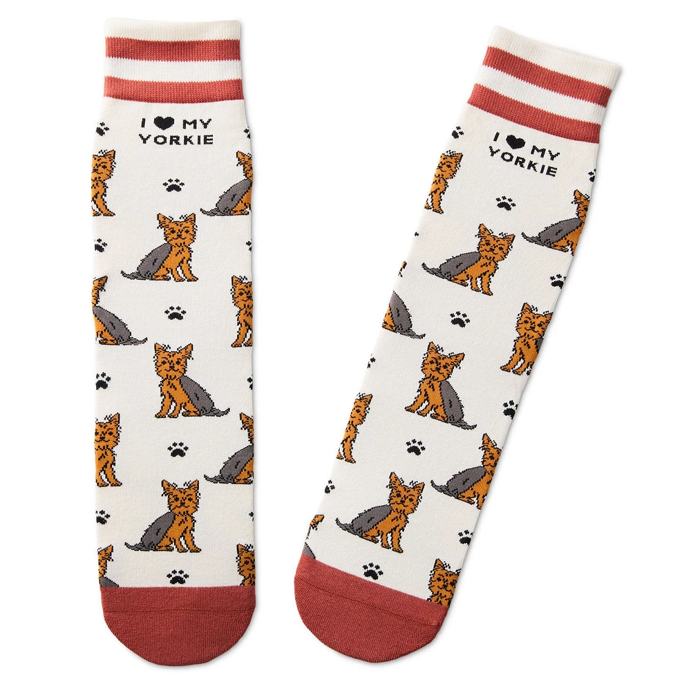 I Love My Yorkie Crew Socks for only USD 12.99 | Hallmark